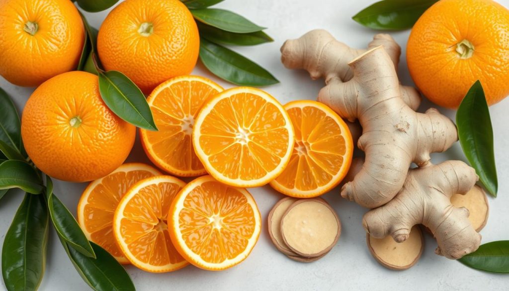 Health Benefits of Oranges and Ginger