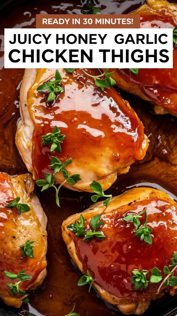 Honey Garlic Chicken Thighs Recipe