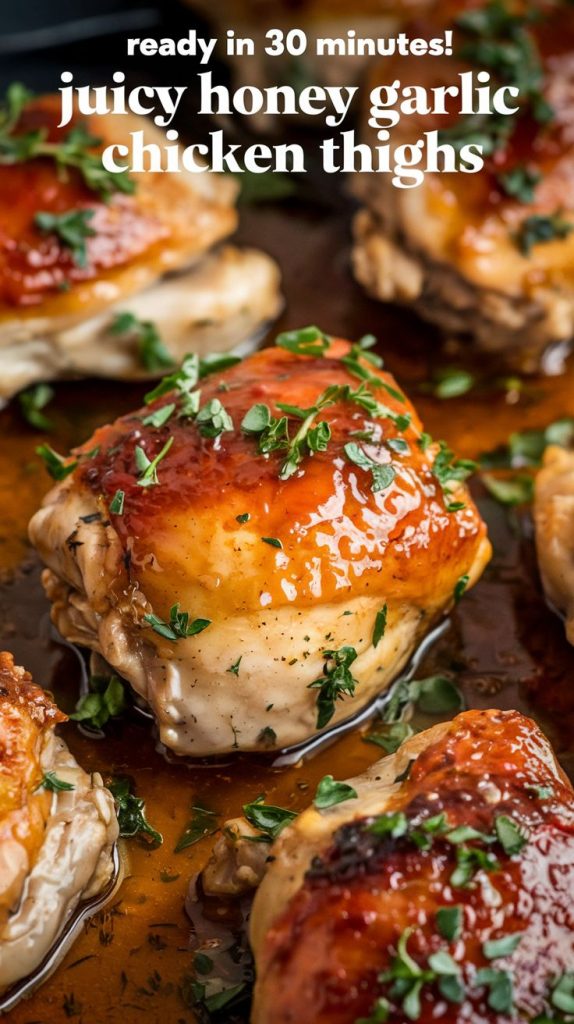 Honey Garlic Chicken Thighs Recipe