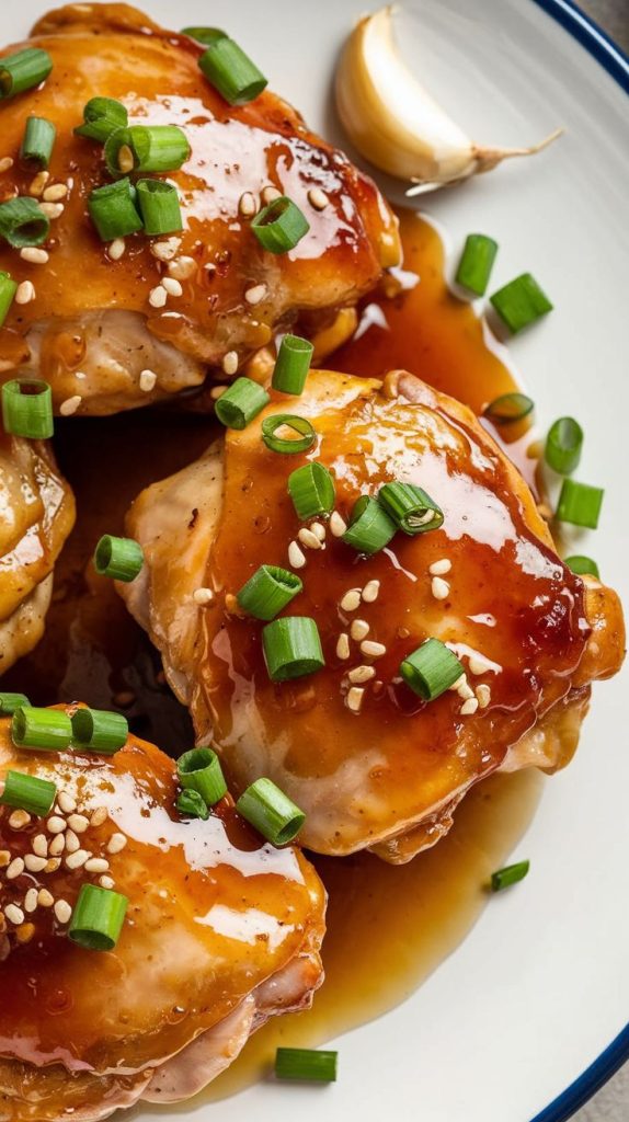 Honey Garlic Chicken Thighs Recipe