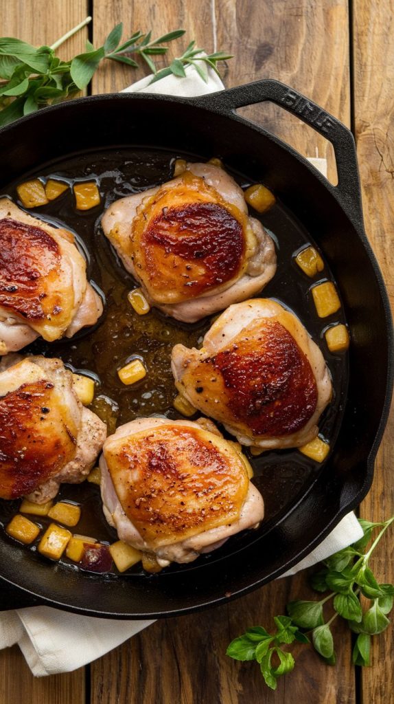 Honey Garlic Chicken Thighs Recipe