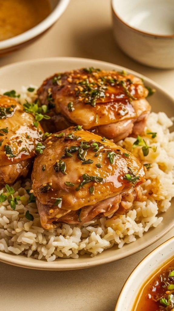 Honey Garlic Chicken Thighs Recipe