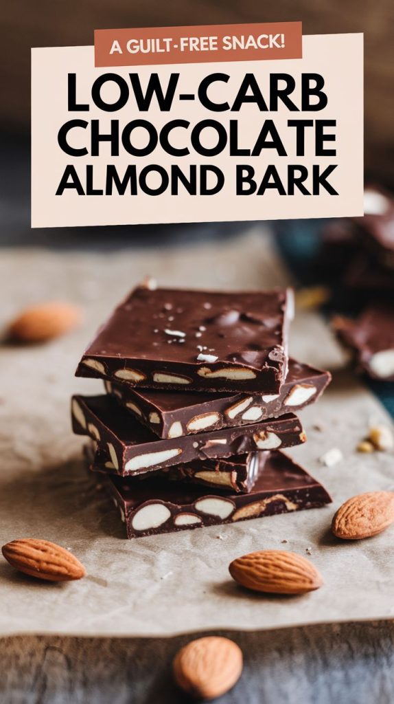 Keto Chocolate Almond Bark Recipe