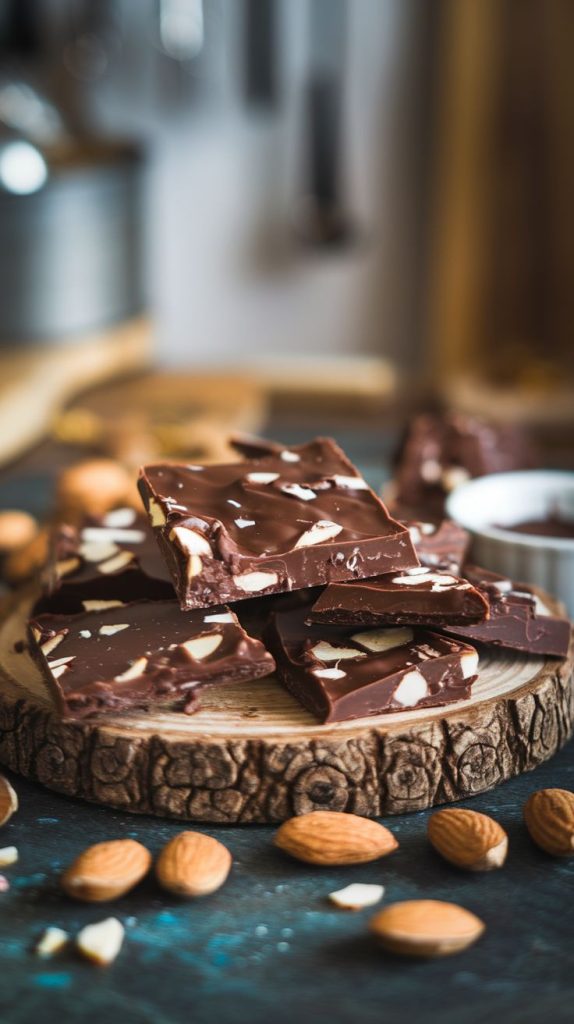 Keto Chocolate Almond Bark Recipe