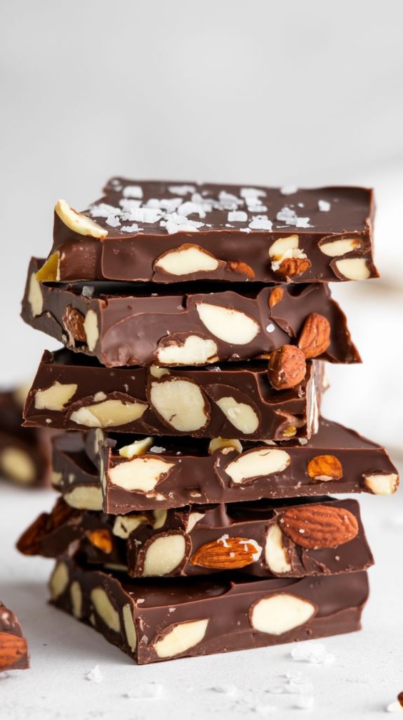 Keto Chocolate Almond Bark Recipe