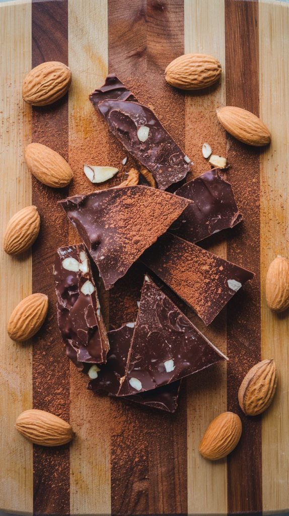 Keto Chocolate Almond Bark Recipe