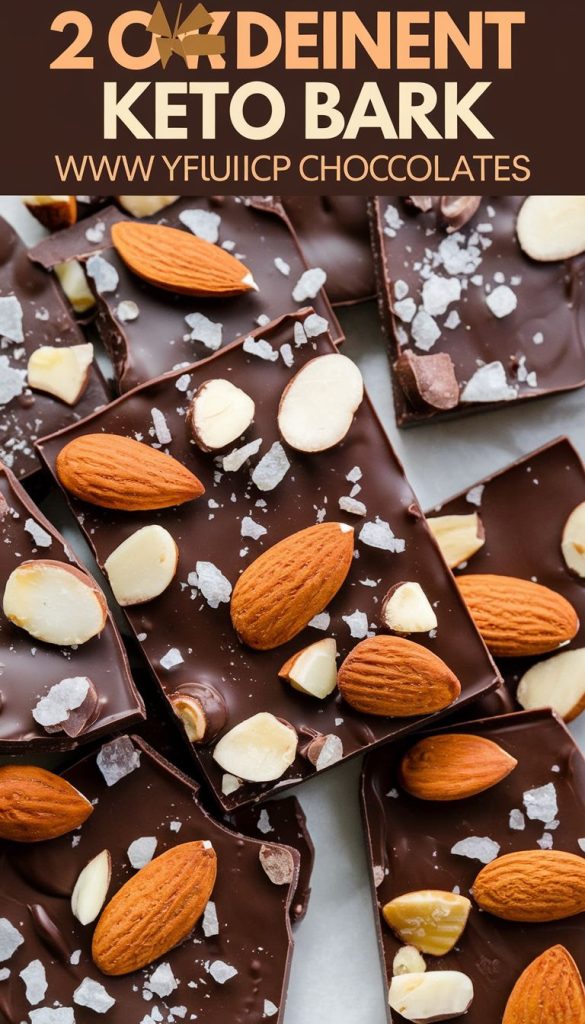 Keto Chocolate Almond Bark Recipe