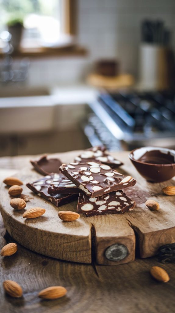 Keto Chocolate Almond Bark Recipe