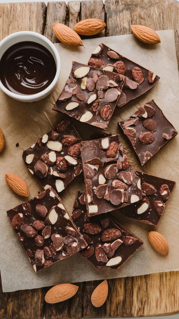 Keto Chocolate Almond Bark Recipe