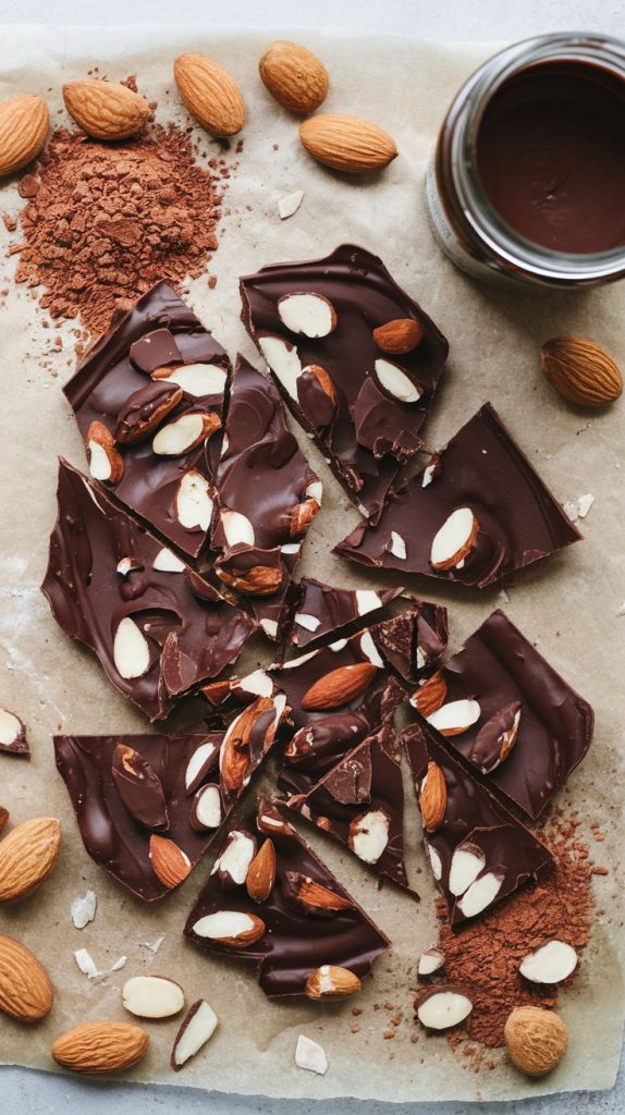 Keto Chocolate Almond Bark Recipe