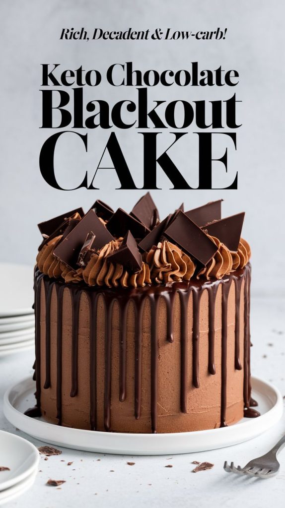 Keto Chocolate Blackout Cake Recipe