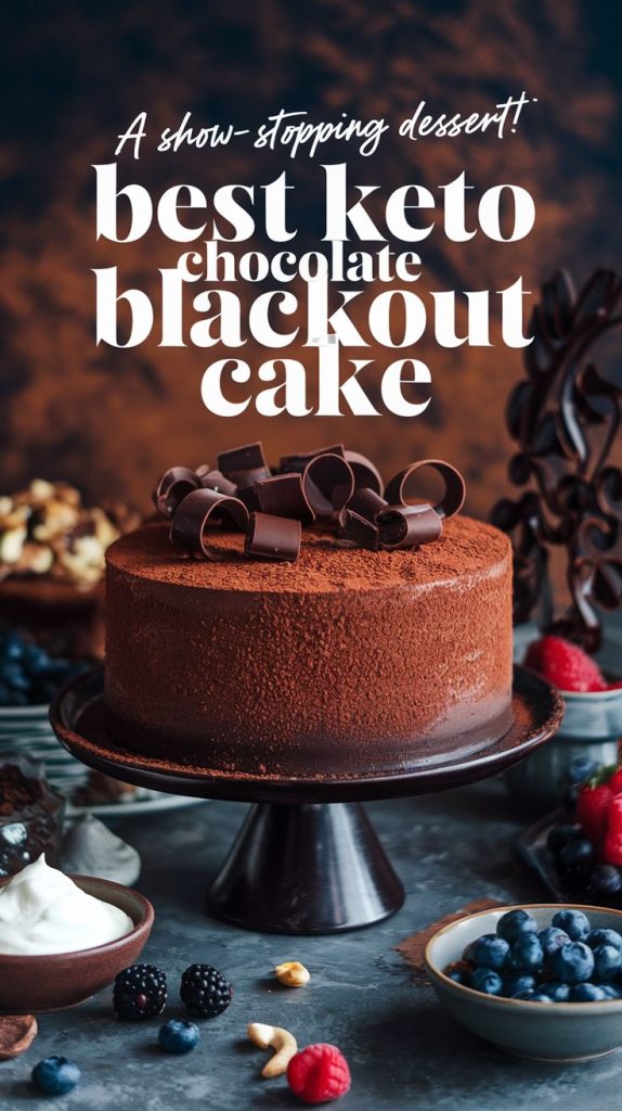 Keto Chocolate Blackout Cake Recipe