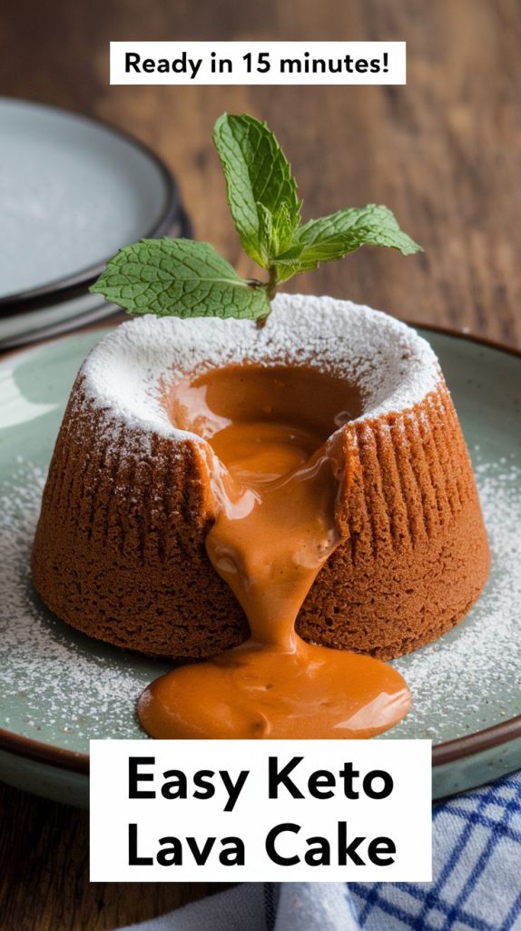 Keto Chocolate Lava Cake Recipe