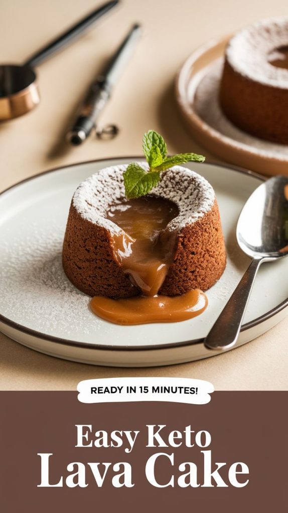 Keto Chocolate Lava Cake Recipe