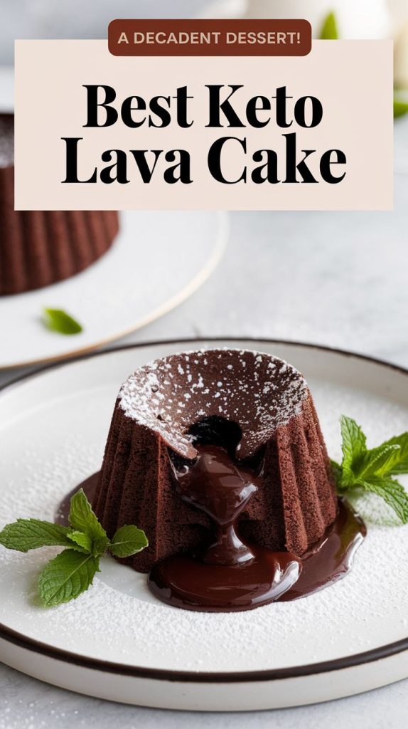 Keto Chocolate Lava Cake Recipe