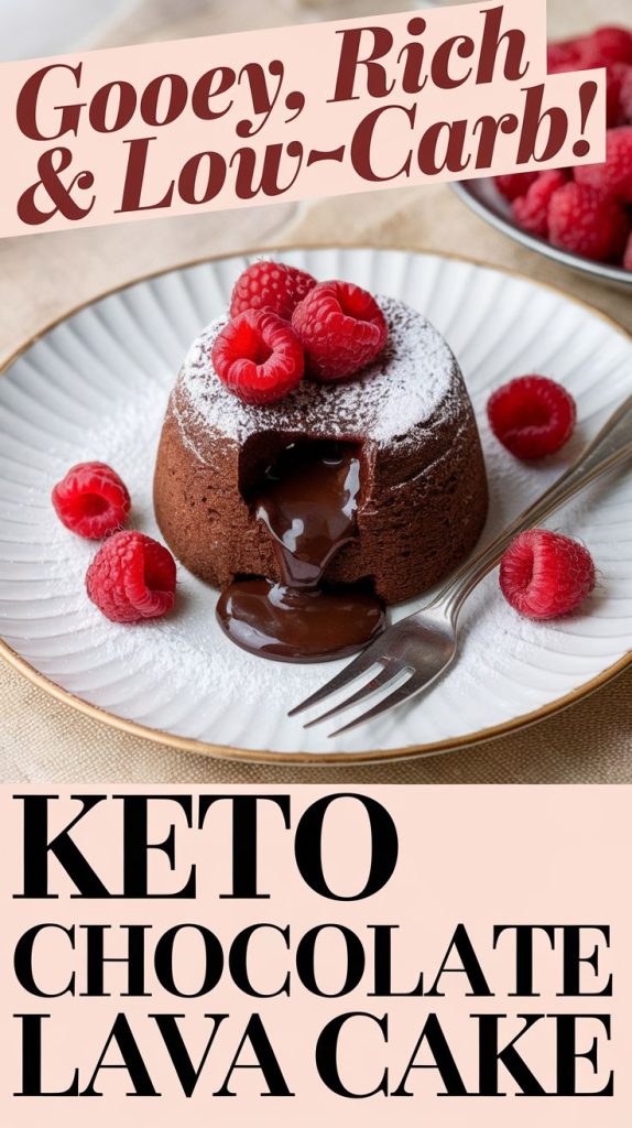 Keto Chocolate Lava Cake Recipe