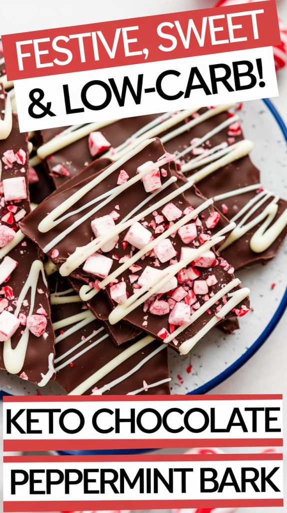 Keto Chocolate Peppermint Bark Recipe