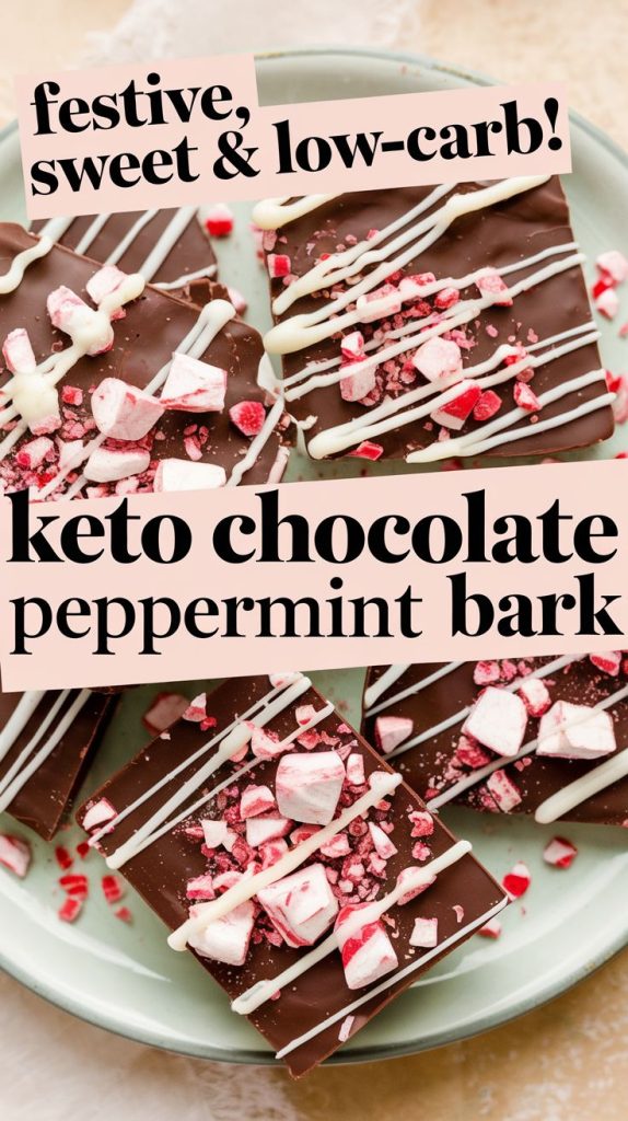 Keto Chocolate Peppermint Bark Recipe