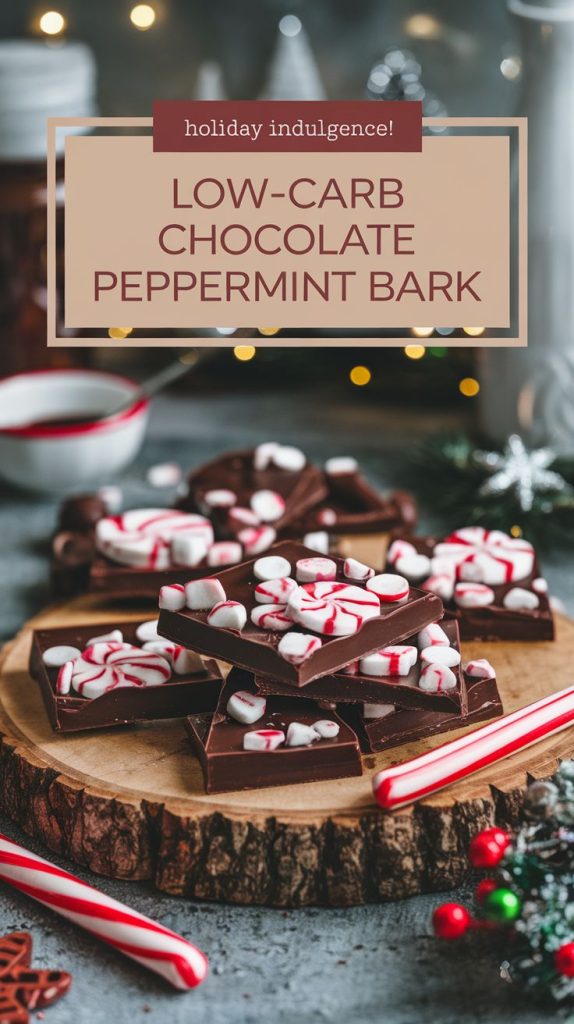 Keto Chocolate Peppermint Bark Recipe