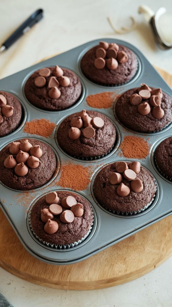 Keto Double Chocolate Muffins Recipe