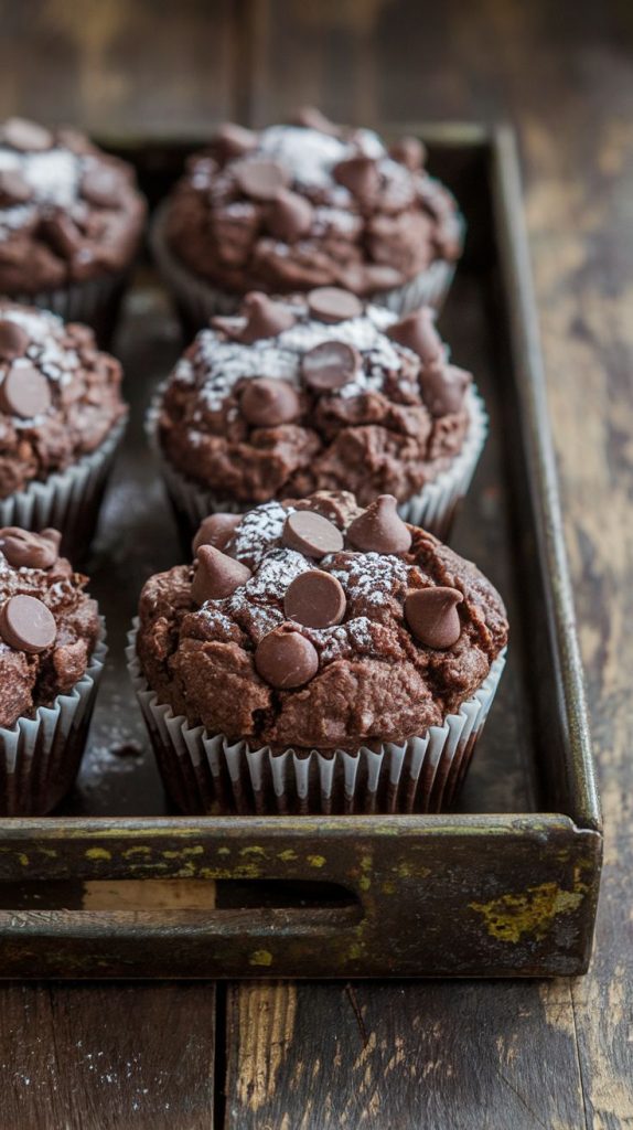 Keto Double Chocolate Muffins Recipe