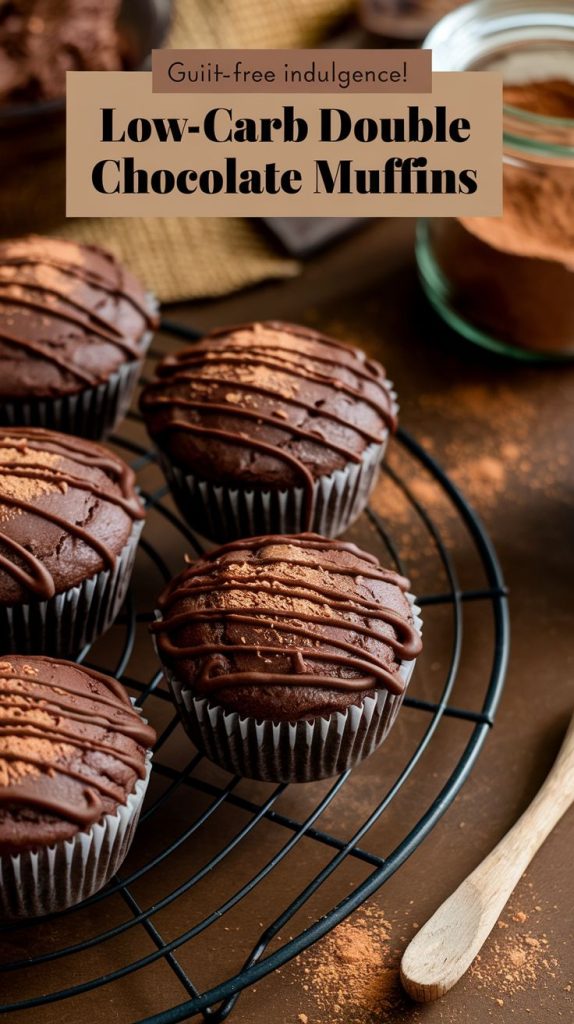 Keto Double Chocolate Muffins Recipe