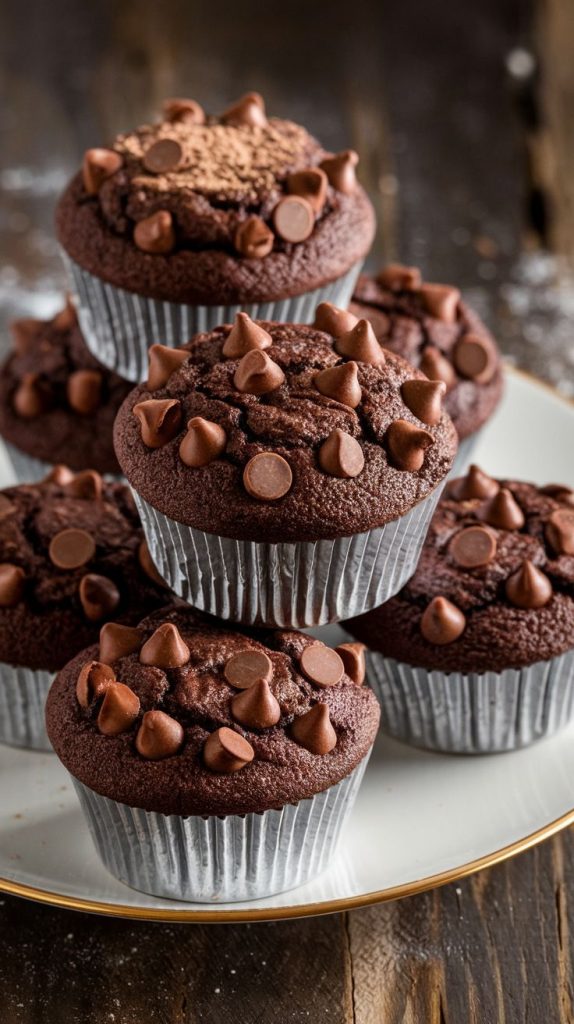 Keto Double Chocolate Muffins Recipe