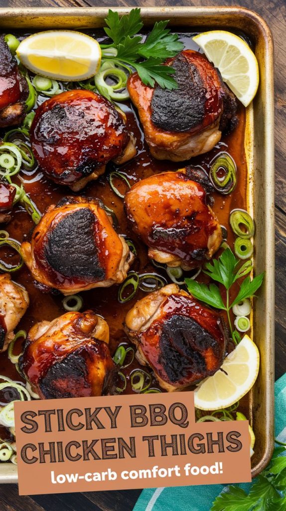 Keto Low Carb BBQ Chicken Thighs