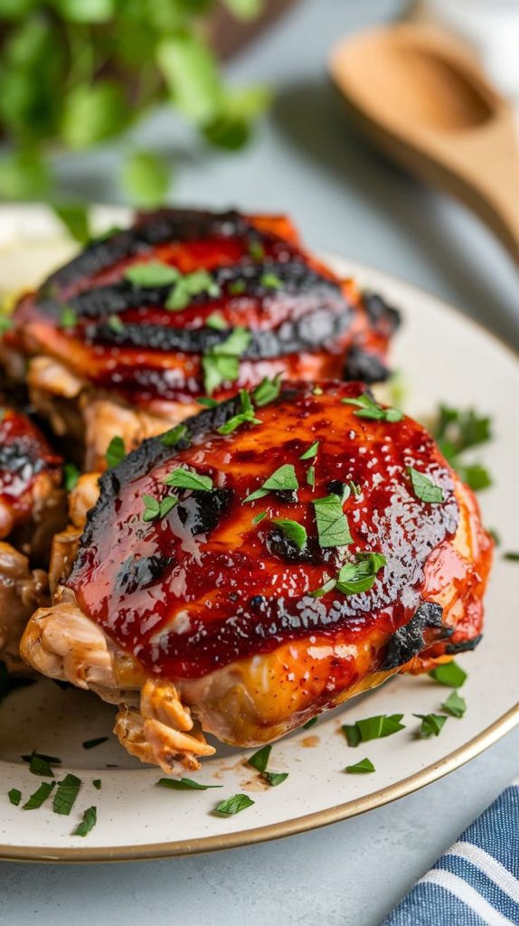 Keto Low Carb BBQ Chicken Thighs