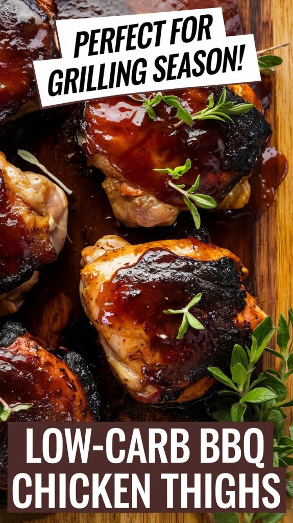 Keto Low Carb BBQ Chicken Thighs