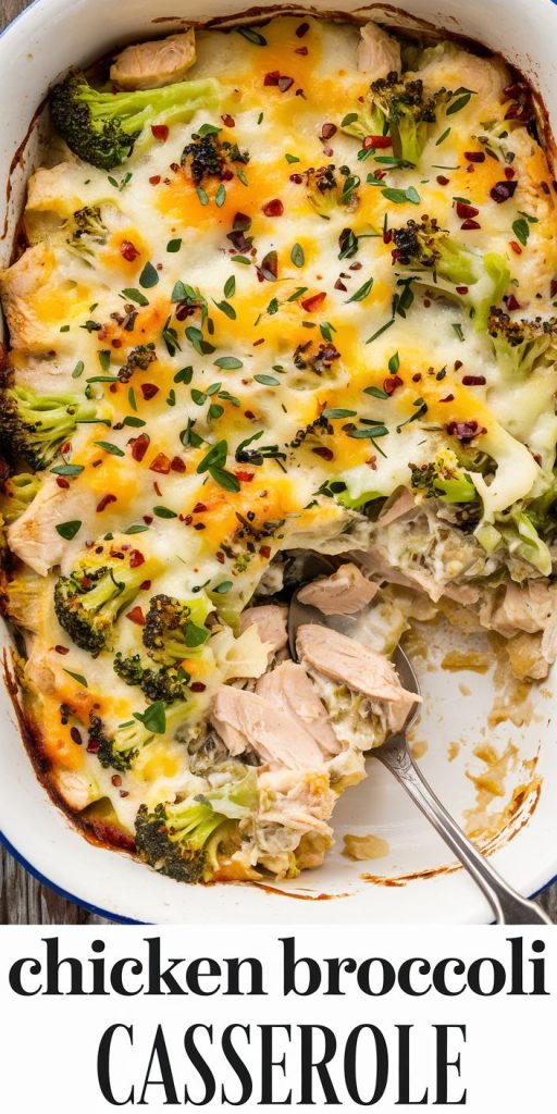 Keto Low Carb Chicken, Mushroom & Broccoli Casserole Recipe