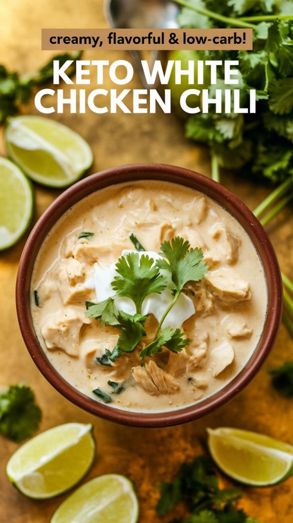 Keto Low Carb White Chicken Chili Recipe