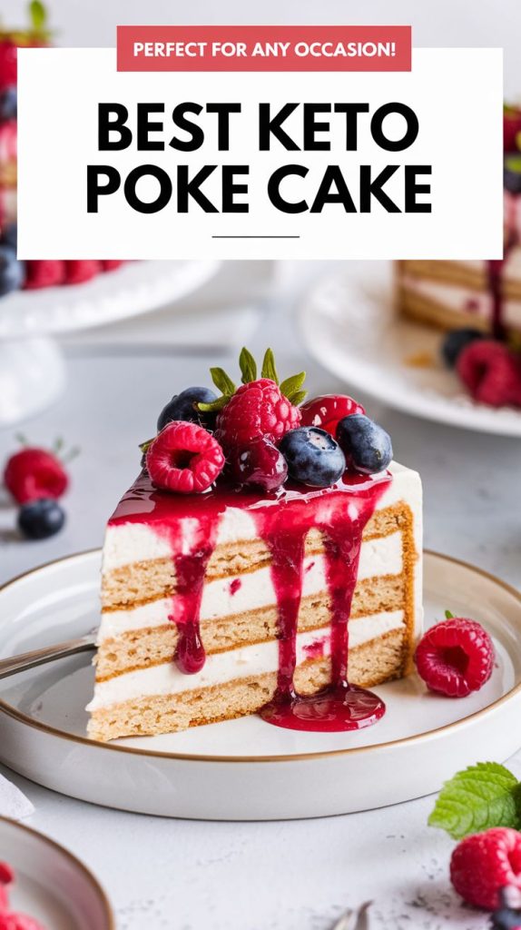 Keto Poke Cake Recipe