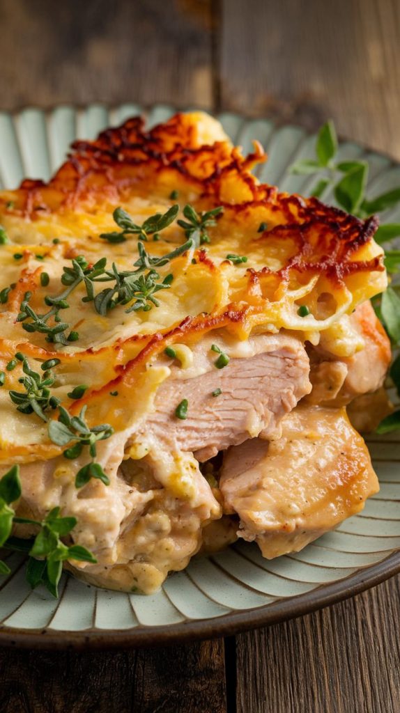 Keto low carb Millionaire Chicken Casserole recipe