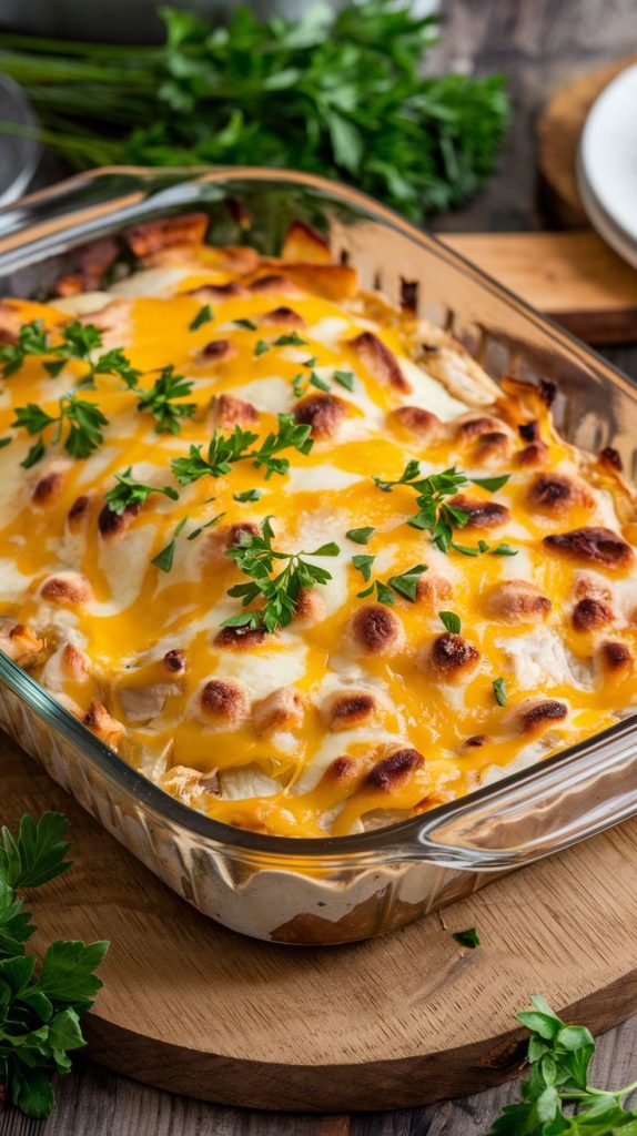 Keto low carb Millionaire Chicken Casserole recipe