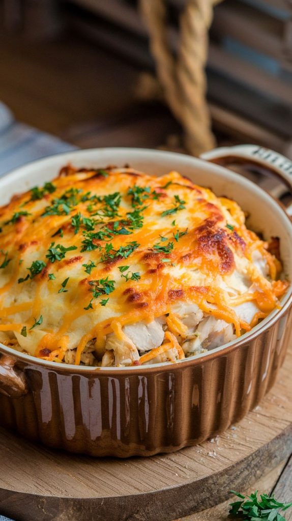 Keto low carb Millionaire Chicken Casserole recipe