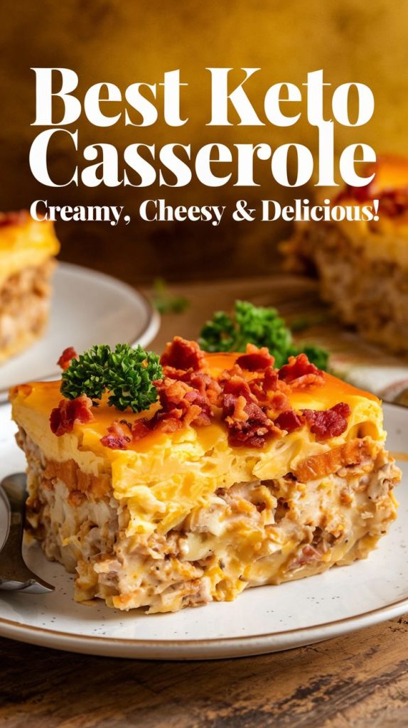 Keto low carb Millionaire Chicken Casserole recipe