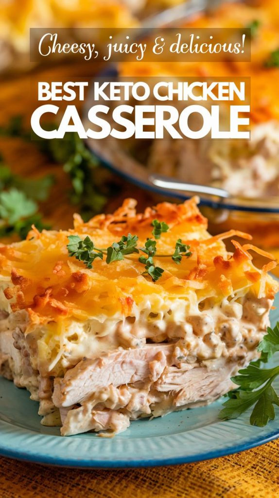 Keto low carb Millionaire Chicken Casserole recipe