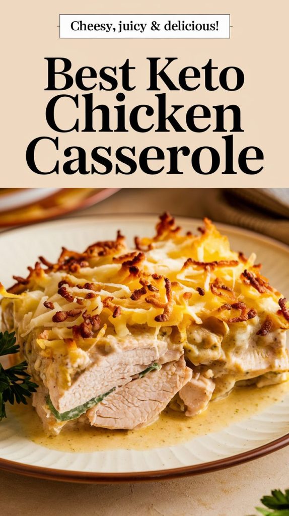 Keto low carb Millionaire Chicken Casserole recipe