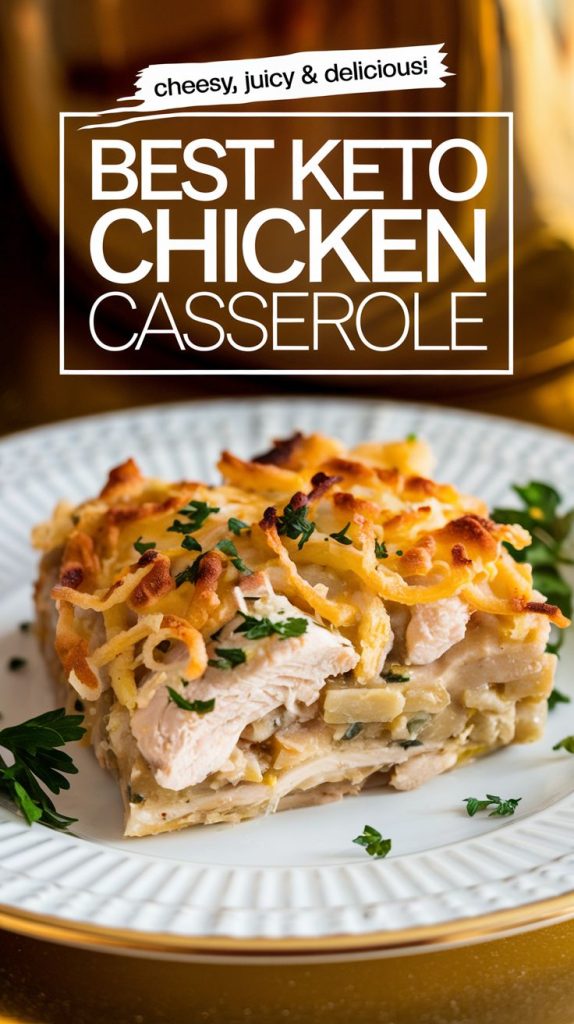 Keto low carb Millionaire Chicken Casserole recipe