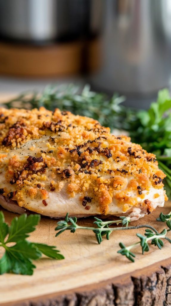 Keto low carb Parmesan Crusted Chicken Recipe