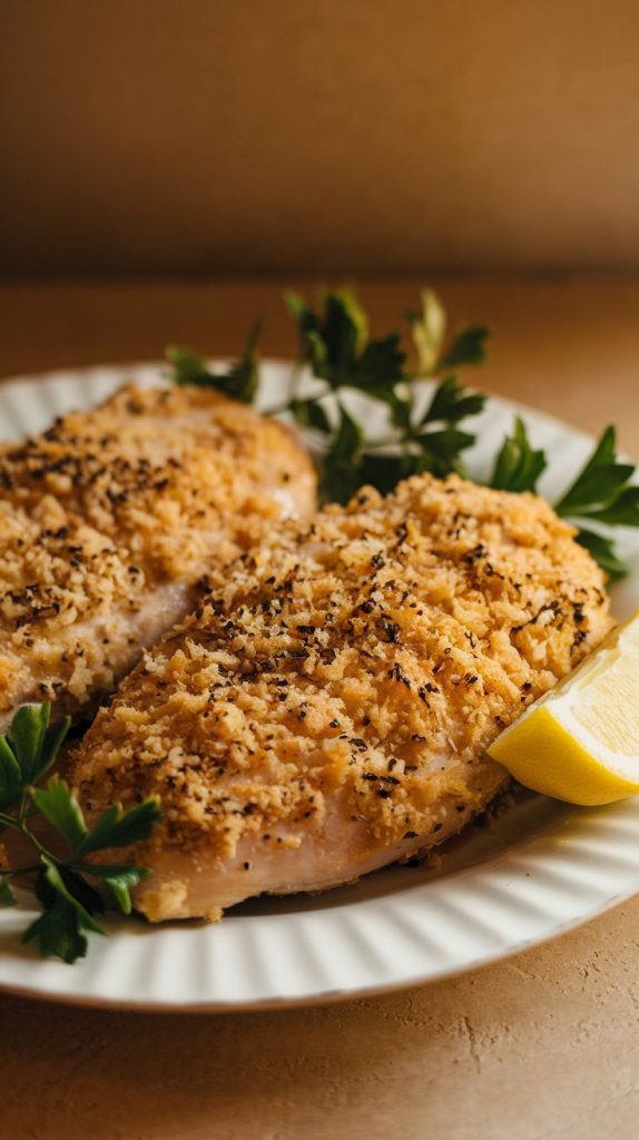 Keto low carb Parmesan Crusted Chicken Recipe