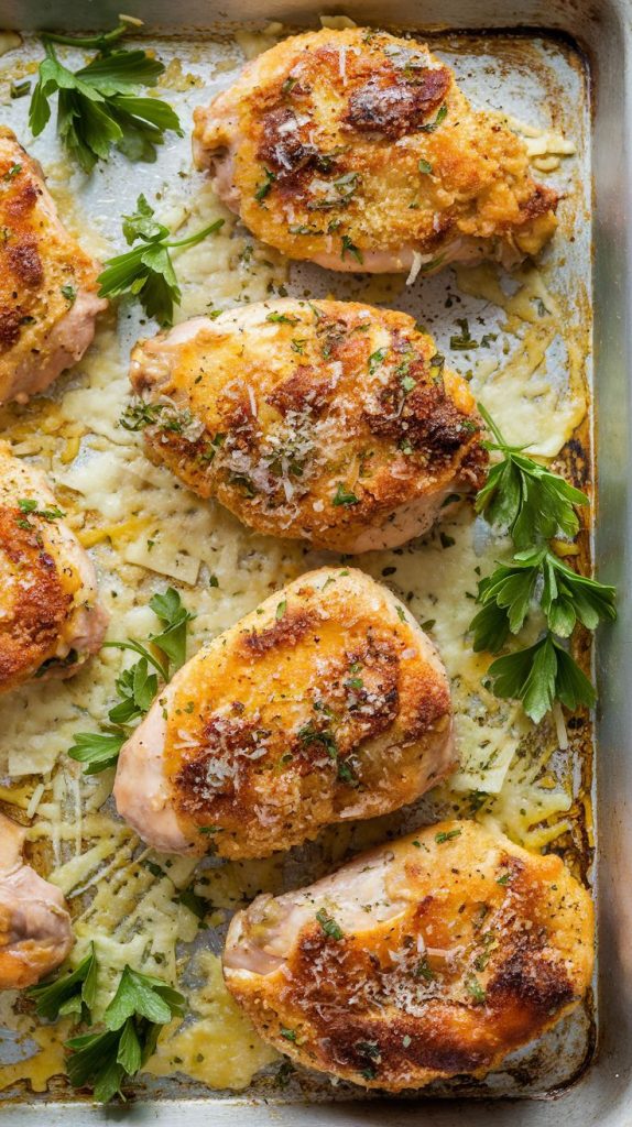 Keto low carb Parmesan Crusted Chicken Recipe