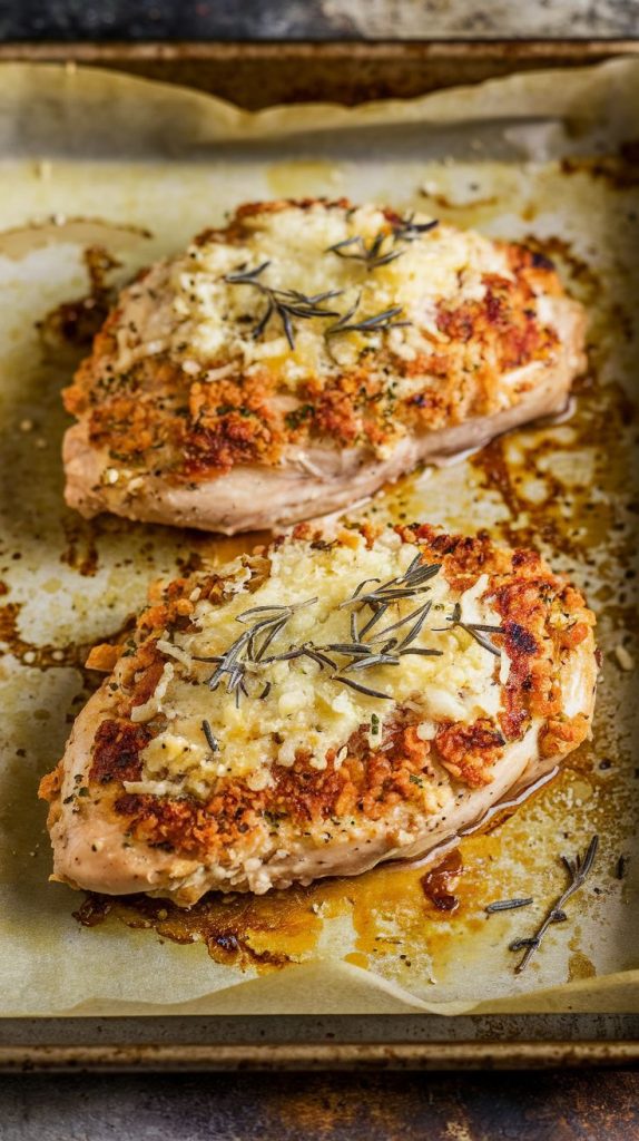 Keto low carb Parmesan Crusted Chicken Recipe