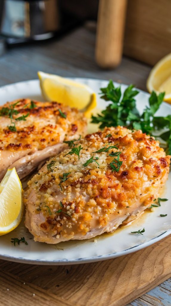 Keto low carb Parmesan Crusted Chicken Recipe