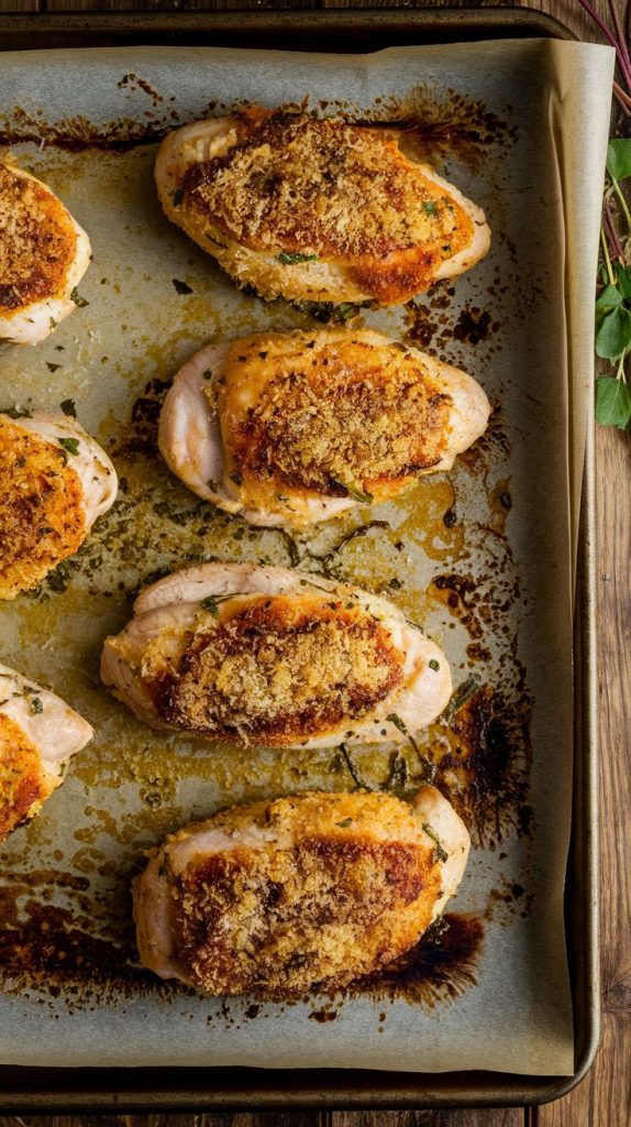 Keto low carb Parmesan Crusted Chicken Recipe