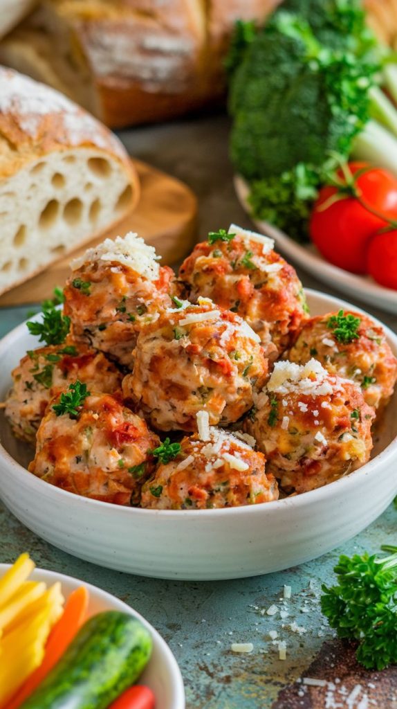 Keto low carb Succulent Ricotta Meatballs Recipe