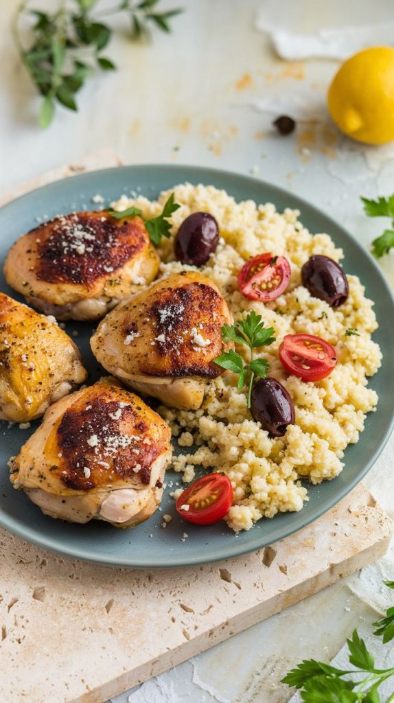 Mediterranean Chicken Thighs with Olives and Tomatoes Recipe