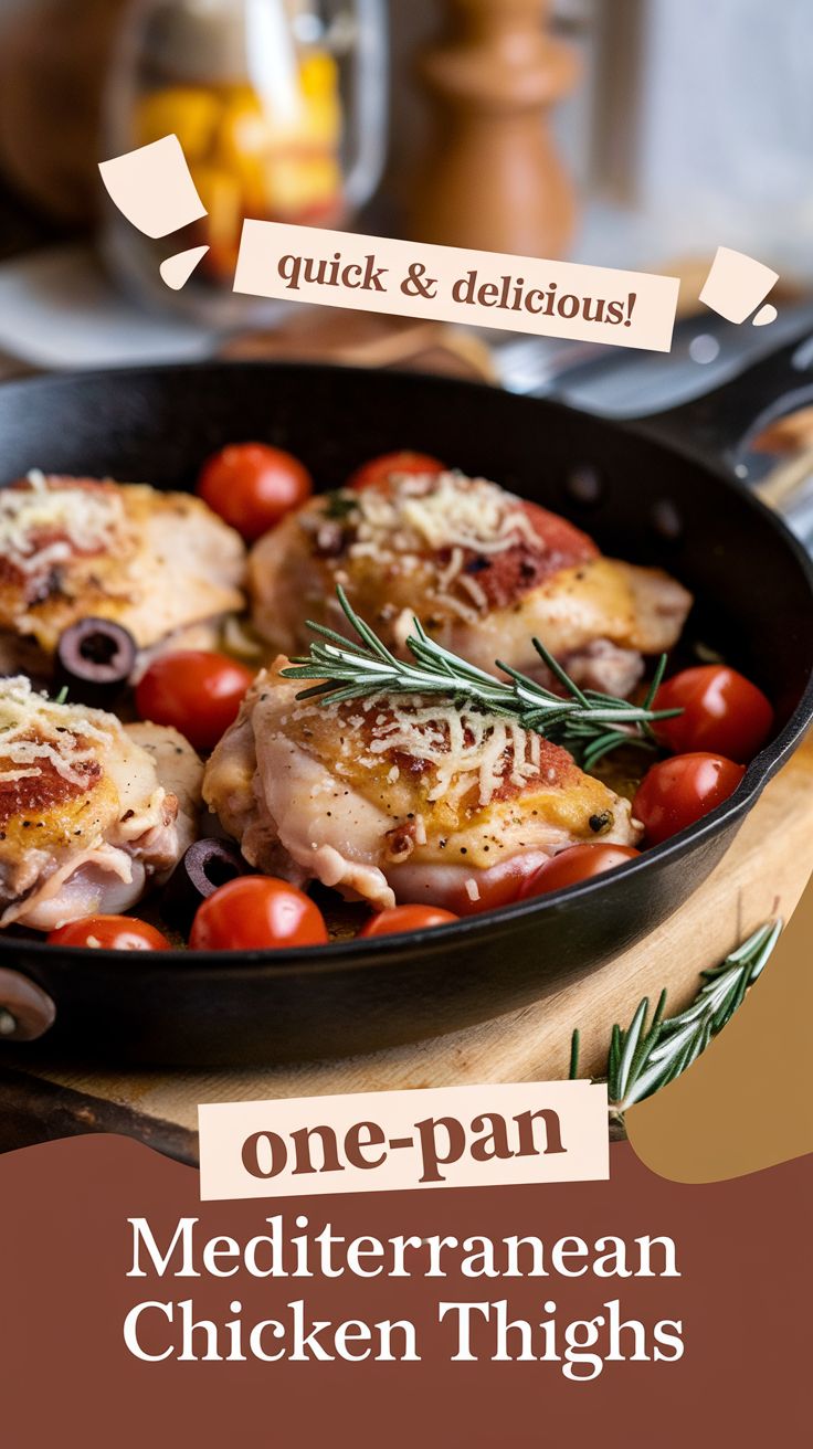 Mediterranean Chicken Thighs with Olives and Tomatoes Recipe