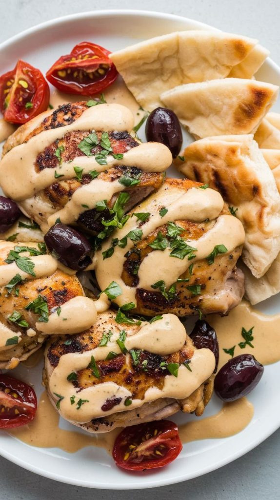 Mediterranean Chicken Thighs with Olives and Tomatoes Recipe